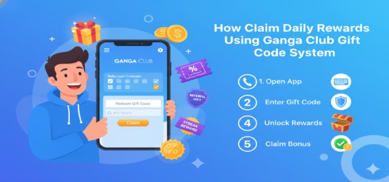 How to Claim Daily Rewards Using Ganga Club Gift Code System